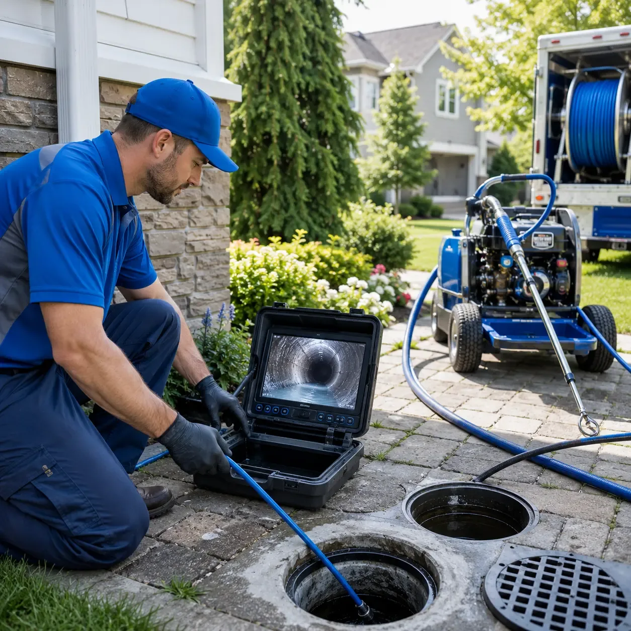 Outdoor drain cleaning professionals serving Laurel Springs, NC