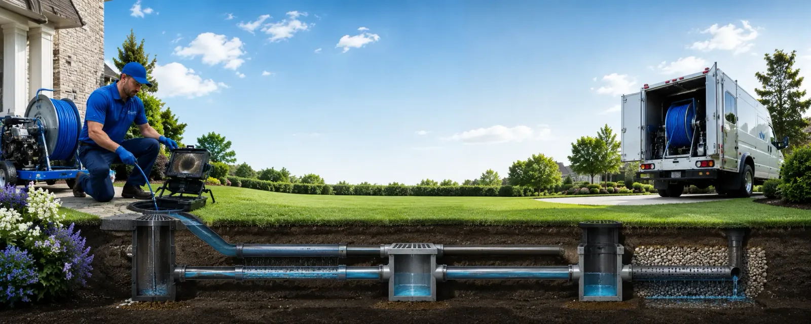 Outdoor drain cleaning information for Laurel Springs, NC